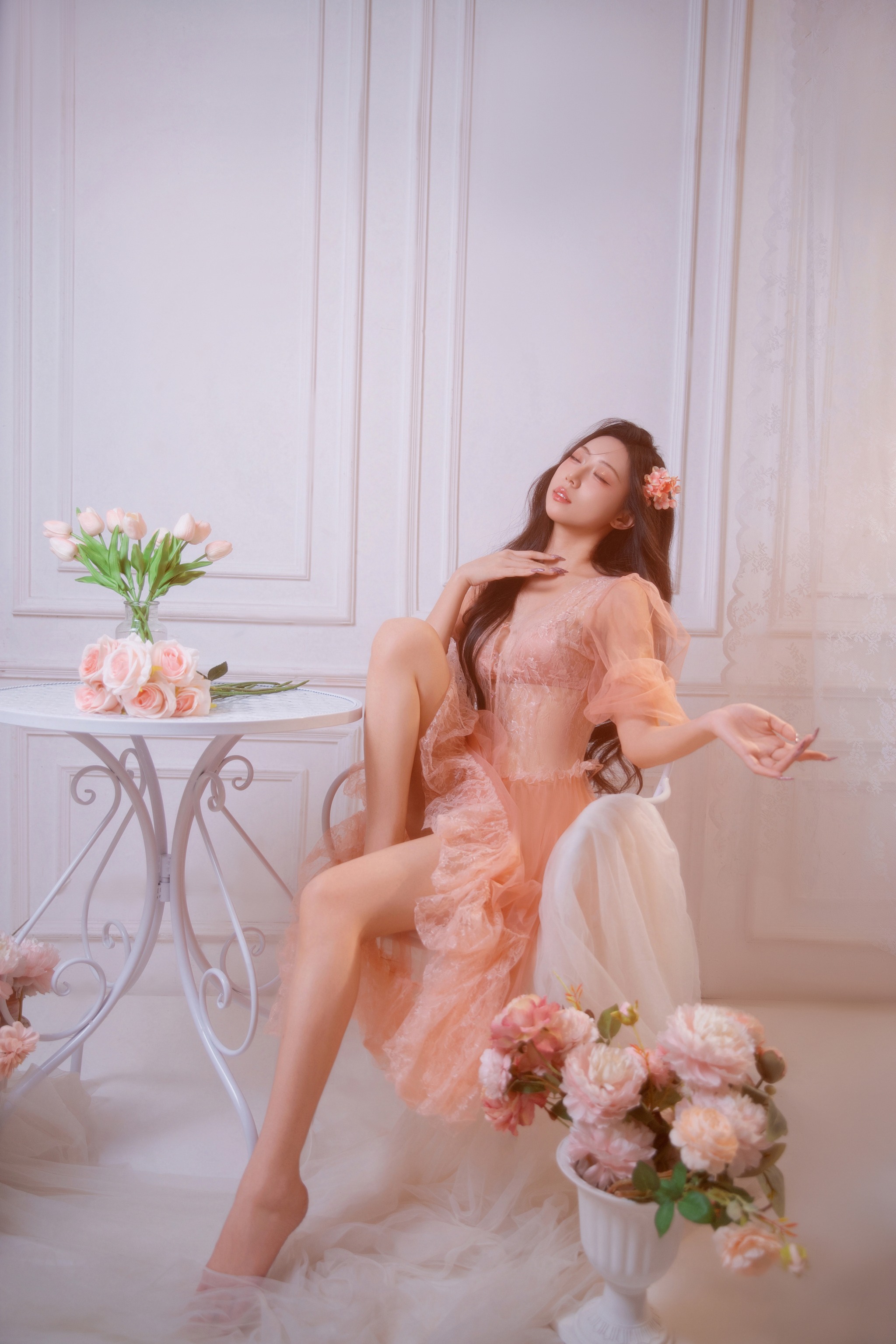 图片[1]-Money冷冷 – NO.047 仙女粉氛围感写真[30P]-XikXak